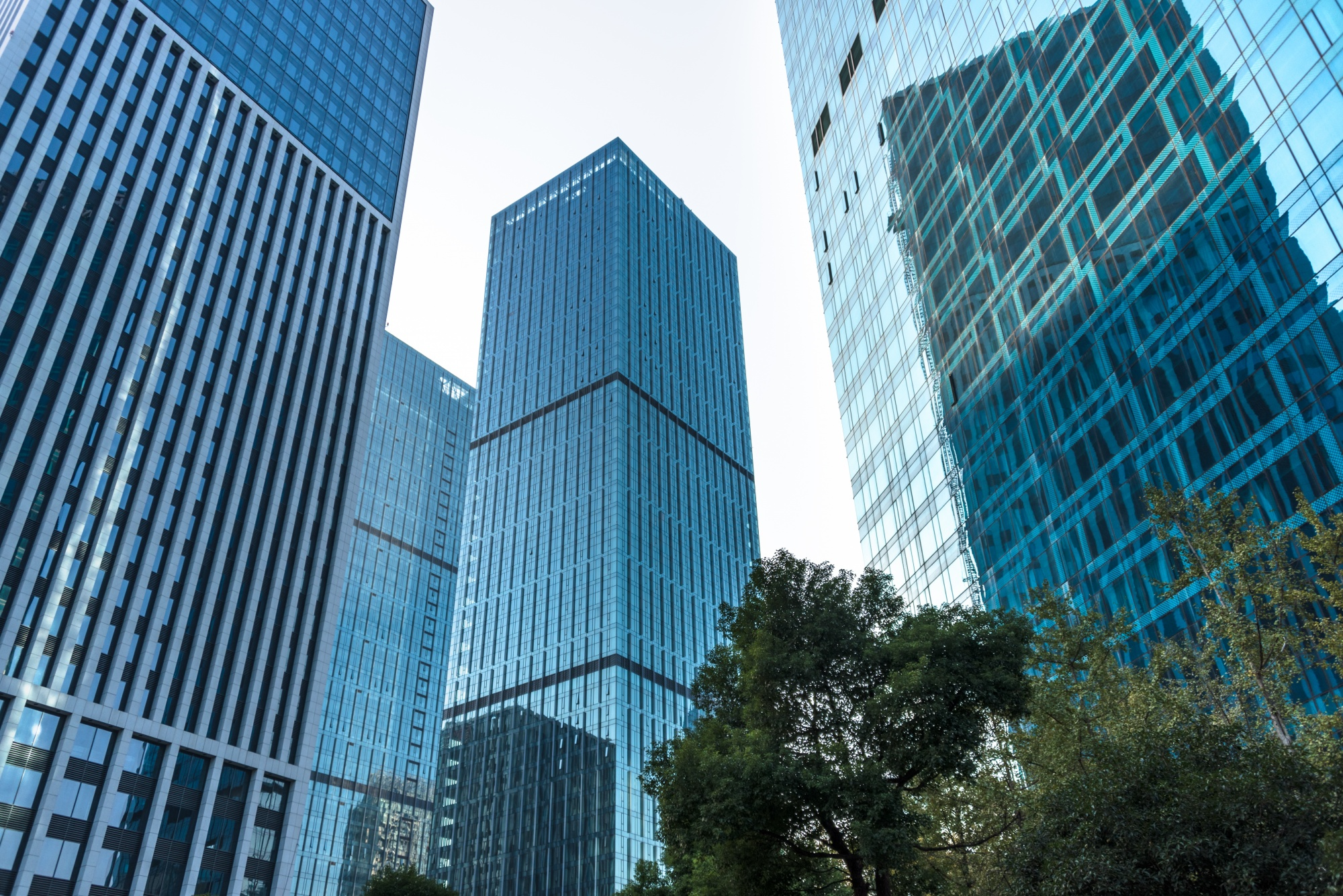 Office buildings with mobile signal boosters